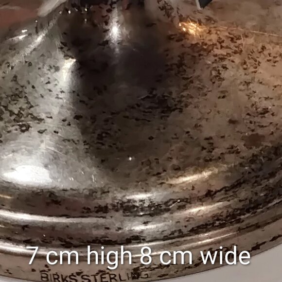 Pair of Birks Sterling Short Candleholders - Picture 3 of 4